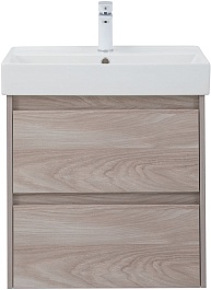 Aquanet Тумба с раковиной Nova Lite 60 подвесная орех светлый – фотография-3