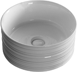 Ceruttispa Раковина накладная 41 CR0051A белая – фотография-1