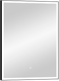 Continent Зеркало Frame Black Led 600x800 – фотография-2