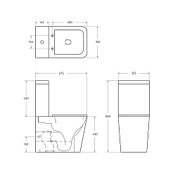BelBagno Унитаз-компакт напольный Ardente-R BB02093CPR – фотография-4