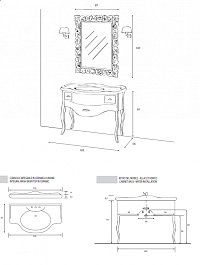 Cezares Тумба с раковиной LADY Bianco Perla Frassinato, раковина Jubileum – фотография-3
