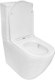 Azario Унитаз-компакт Grado AZ-2141 UQ1 безободковый с бачком с сиденьем микролифт белый – фотография-5