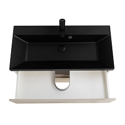 BelBagno Тумба с раковиной Marino 80 подвесная Crema Opaco – фотография-5