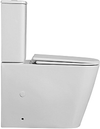 Azario Унитаз-компакт Esconda AZ-1255A безободковый с бачком с сиденьем микролифт белый – фотография-6