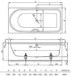 Bette Стальная ванна Ocean 8854 Plus – фотография-5