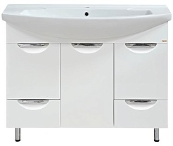 Misty Тумба с раковиной Лаванда 80 с ящиками – фотография-1
