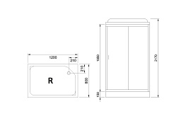 Royal Bath Душевая кабина RB 8120HP7-WT-CH-R – фотография-5