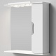 Водолей Зеркальный шкаф Лира 75 R белый – фотография-6