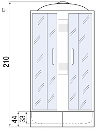 River Душевая кабина Nara 120/90/46 MT R – фотография-13