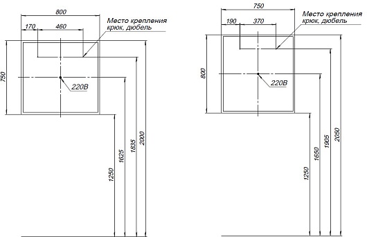 Aquanet Мебель для ванной Ирис New 80 2 ящика подвесная белая глянцевая – картинка-17