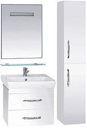 Misty Пенал для ванной Эмилия белый R – фотография-2