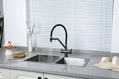 Gappo Смеситель для кухни G4398-89 оружейная сталь – фотография-2