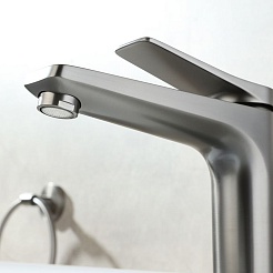 Lemark Смеситель для раковины Bronx LM3706GM графит – фотография-3