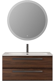 BelBagno Мебель для ванной Eco Cer-N 100 CZR-8095-100 орех шоколад софт ручки чёрные – фотография-1
