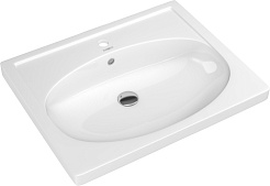 Sanflor Тумба с раковиной Калипсо 60 белая, ателье светлый – фотография-4