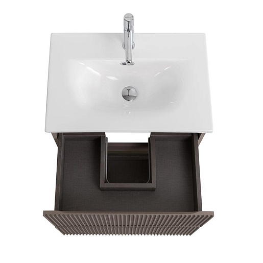 BelBagno Тумба с раковиной Uno mini 50 подвесная Бежевый матовый с раковиной BB-8099-3-50 – картинка-9