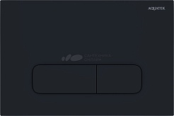 Aquatek Унитаз подвесной Вега AQ1904-00 в комплекте с инсталляцией Standard INS-0000012 с клавишей смыва KDI-0000017 матовая черная и крепления KKI-0000002 – фотография-3