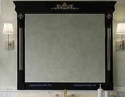 Misty Зеркало Астория Gold 120 черное/глянец – фотография-1