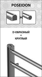 Lemark Полотенцесушитель электрический Poseidon П10 500x800 хром – фотография-4