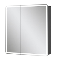 Equil Зеркальный шкаф Eltoro 80 чёрный софт