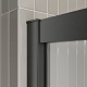 BelBagno Душевой уголок Luce 90/90 LUCE-A-2-90-C-NERO профиль матовый черный стекло прозрачное – фотография-8