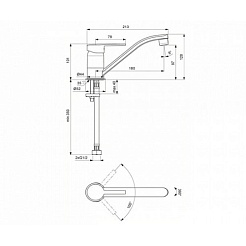 Vidima Смеситель Logik BA282AA для кухонной мойки – фотография-2