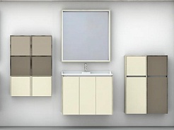 Акватон Мебель для ванной "Фабиа 80" ваниль – фотография-5