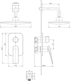 Lemark Душевая система Allegro LM5929CW белая/хром – фотография-2