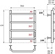 Point Полотенцесушитель электрический П4 500x600 PN06856 хром – картинка-6