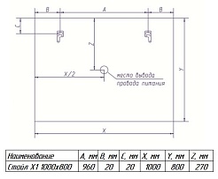 Misty Зеркало для ванной Стайл X1 1000х800 – фотография-2