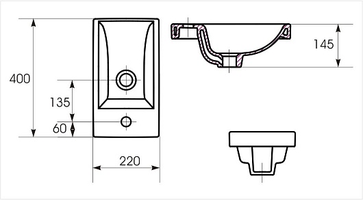 Corozo Мебель для ванной Комо 40 белая – картинка-5