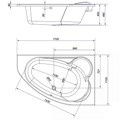 Cersanit Акриловая ванна Kaliope 170 R – фотография-3