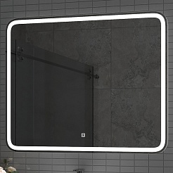 Misty Мебель для ванной с раковиной под стиральную машину Ингрид 100 R белая – фотография-16