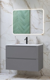 Зов Мебель для ванной Дион 60 подвесная платиновая – фотография-1