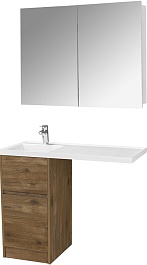 Акватон Мебель для ванной Лондри 40 L дуб рустикальный – фотография-1