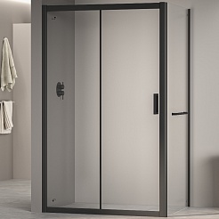 RGW Душевой уголок Passage PA-76-1B (PA-016B + Z-060-2B) 160x80 профиль черный стекло прозрачное – фотография-1