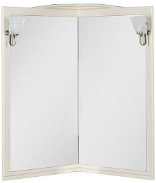 Aquanet Зеркало для ванной "Луис 70" угловое бежевое (171915) – фотография-1