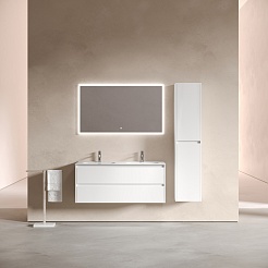 Sancos Мебель для ванной Libra 120-2 белый глянец – фотография-3