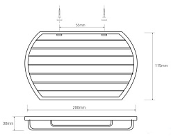 Bemeta Мыльница-решётка настенная Cytro 102308112 – фотография-2