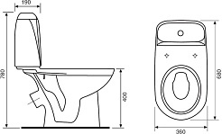 Jika Унитаз-компакт Vega 2451.4 – фотография-4