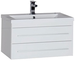 Aquanet Тумба с раковиной Нота 75 белая (171487) – фотография-1