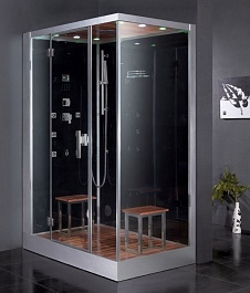 Eago Душевая кабина DZ961 F8 L черное стекло – фотография-2