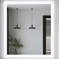 Бриклаер Мебель для ванной Брайтон 80 (Mario) белая матовая/дуб кера – фотография-12