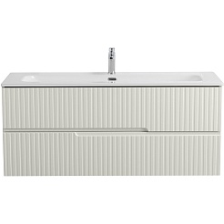 Cezares Тумба под раковину Duet-N 120 подвесная альпака брашированная – фотография-2