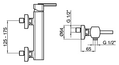 Webert Смеситель для душа Azeta AZ870102015 хром – фотография-2