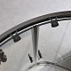 Cezares Душевой уголок Relax 304 RELAX-304-R-2-90-C-GM 90x90 профиль оружейная сталь стекло прозрачное – картинка-13