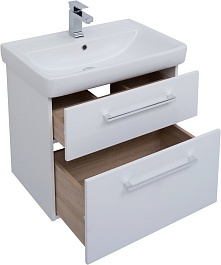 Dreja Тумба с раковиной Q MAX 70 белая – фотография-6