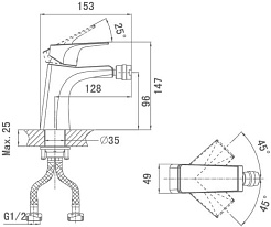 D&K Смеситель "Hertz Rhein DA1292201" для биде – фотография-2