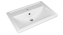 Mixline Тумба с раковиной Лайн 60 1 ящик белая – фотография-4