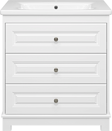 Misty Мебель для ванной Ларго 80 белая – фотография-4